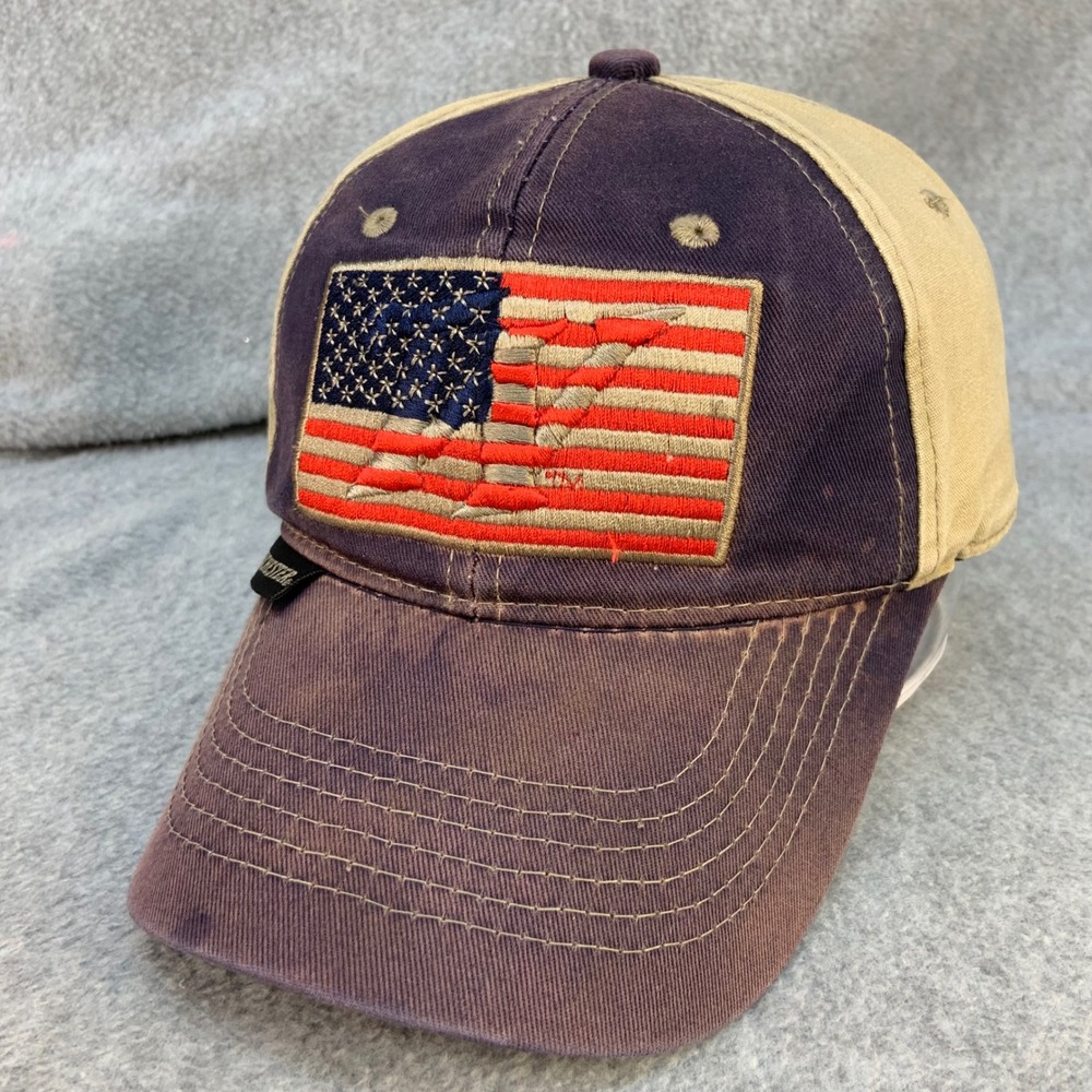 Winchester American Flag Logo Mens Blue Tan Winchester Baseball Hat OSFM